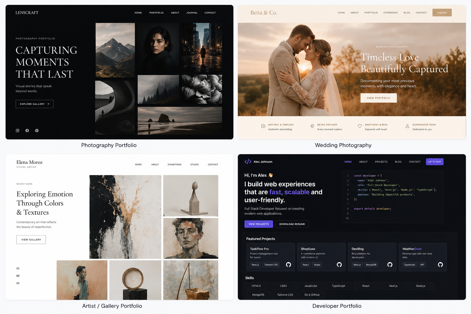 Personal Portfolio Templates Personal Portfolio Templates