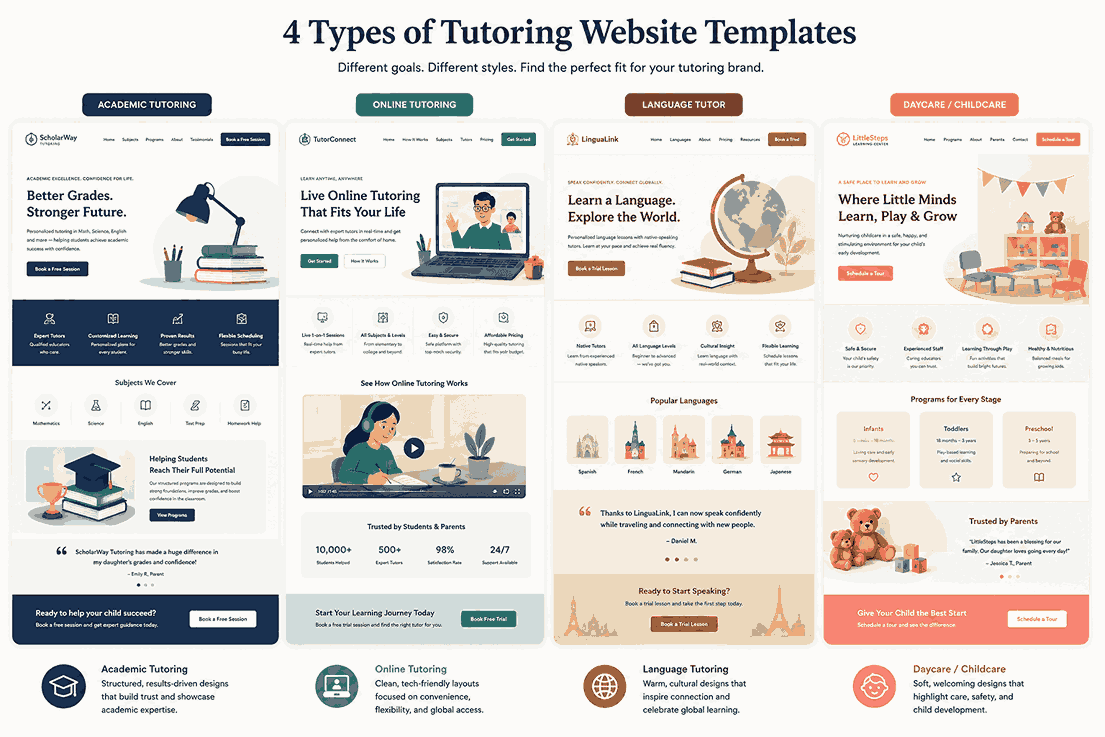Tutoring Website Templates