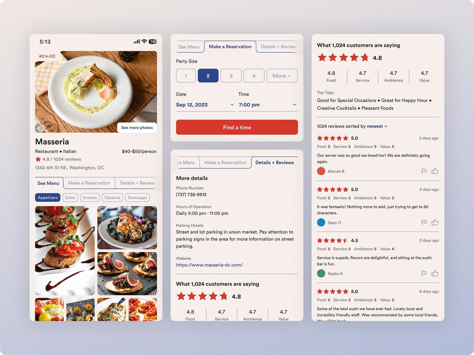 Modern Restaurant Website UI Inspiration Modern Restaurant Website UI Inspiration