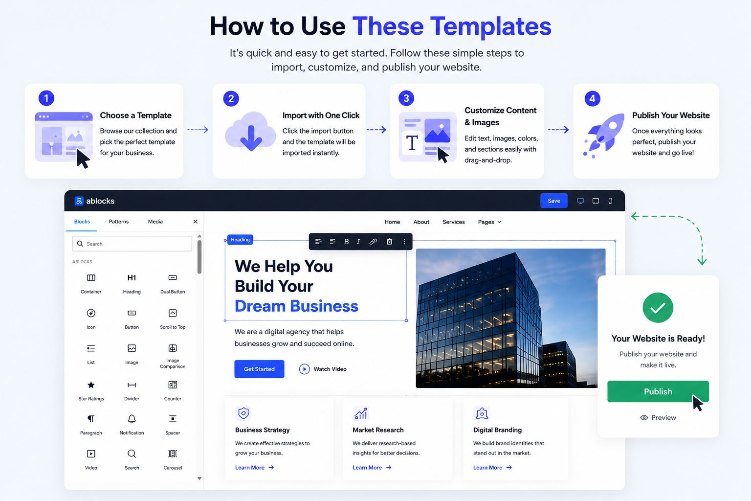 How to Use These Templates How to Use These Templates