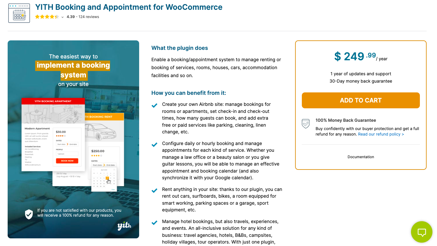 YITH Booking and Appointment for WooCommerce